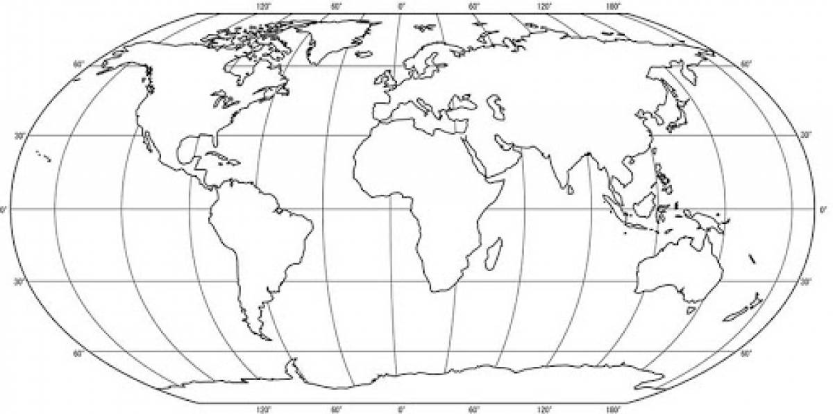 Раскраска Карта мира #0