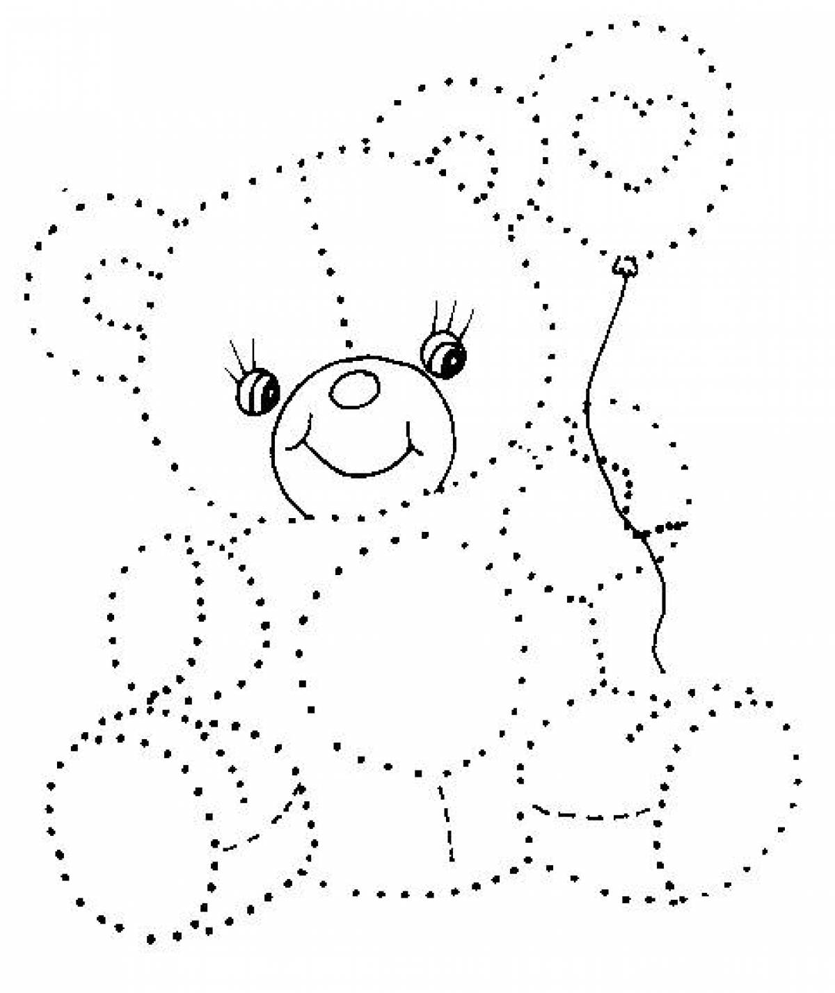Медведь с шарами
