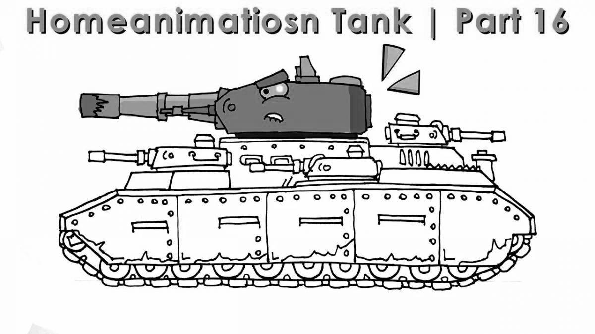 Раскраска славный танк т 35