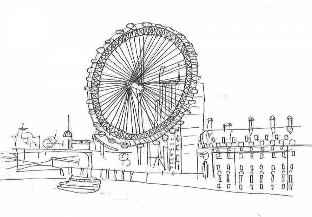 Раскраска «достопримечательности большого лондона»