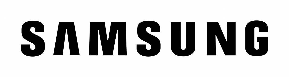 Красочная страница раскраски с логотипом samsung