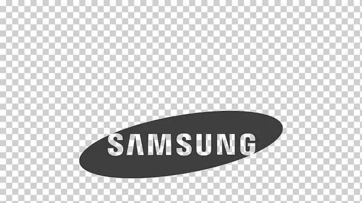 Привлекательная раскраска логотипа samsung