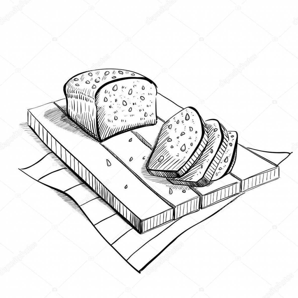 Драматический рисунок блокадного хлеба
