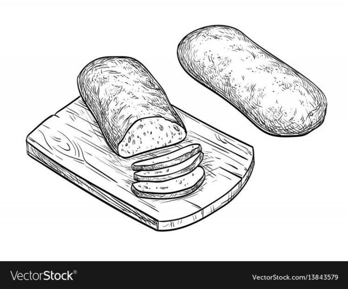 Игривый рисунок блокадного хлеба