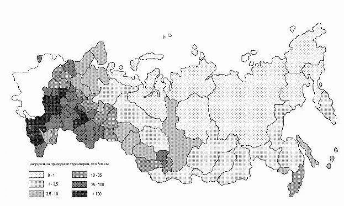 Большая карта природных территорий россии 4 класс