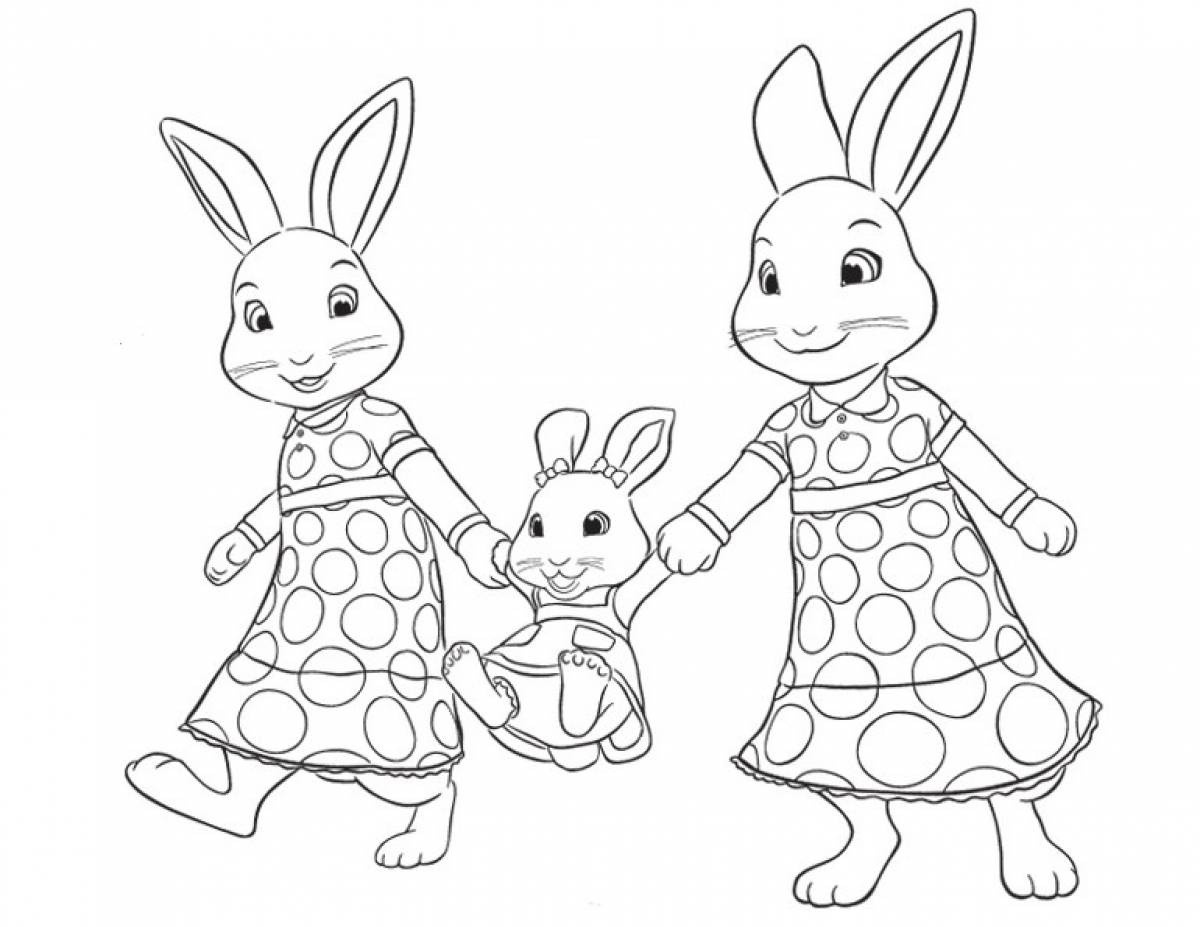 Раскраска Кролик Питер #0
