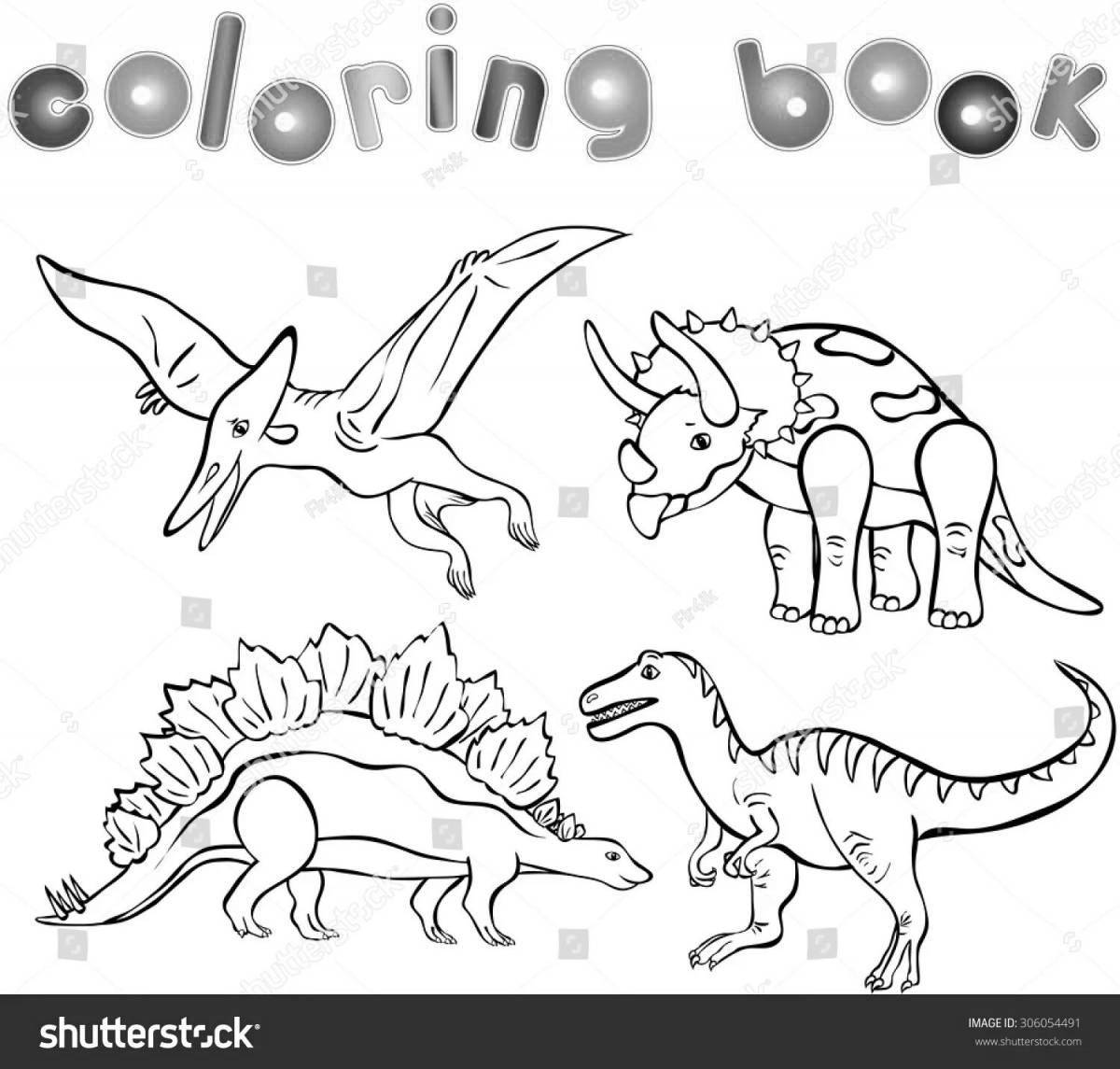 Величественные раскраски динозавров