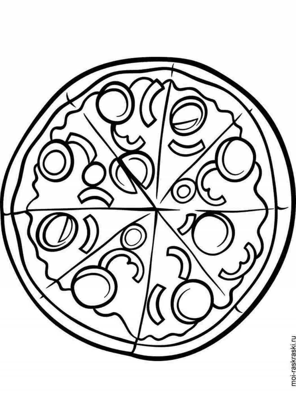Заманчивый рисунок пиццы