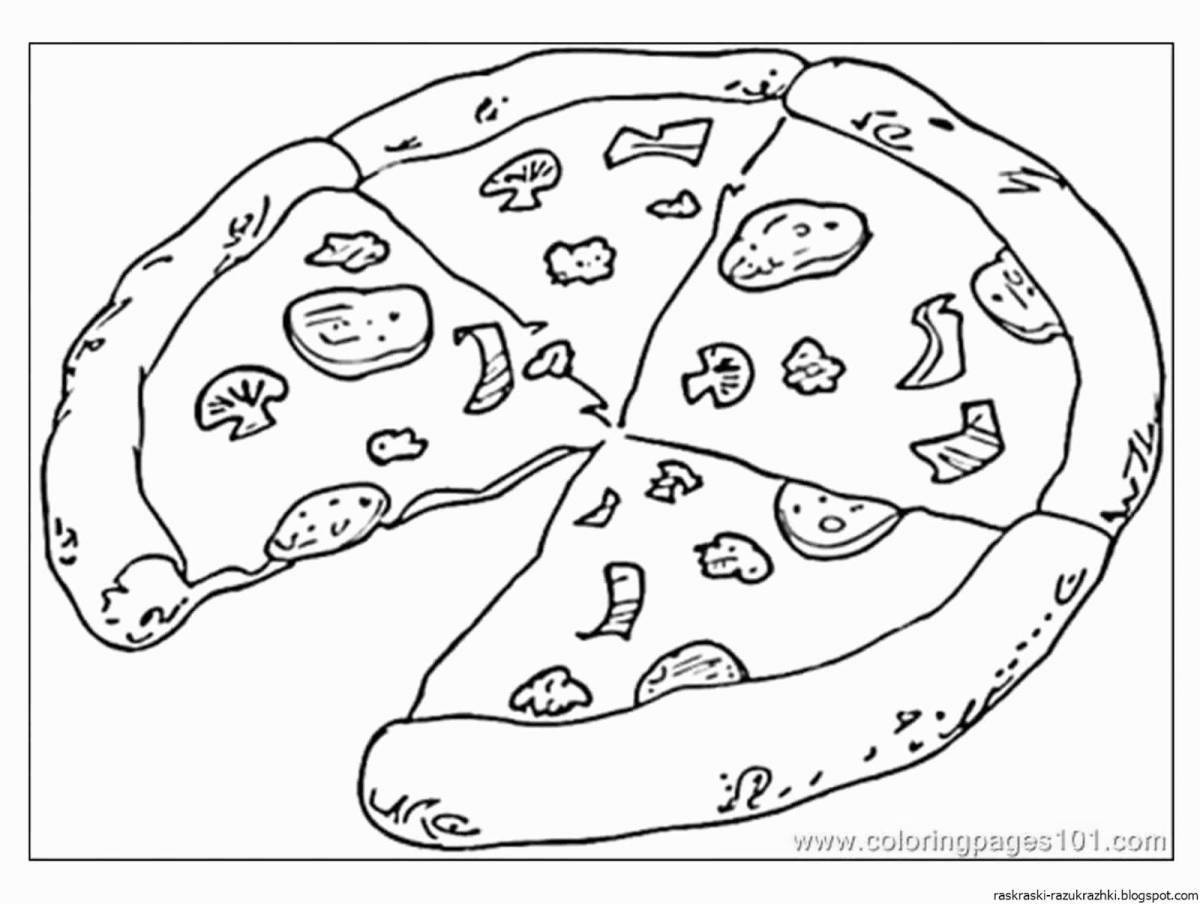 Ароматный рисунок пиццы