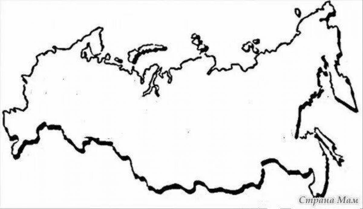 Карта россии для детей #8