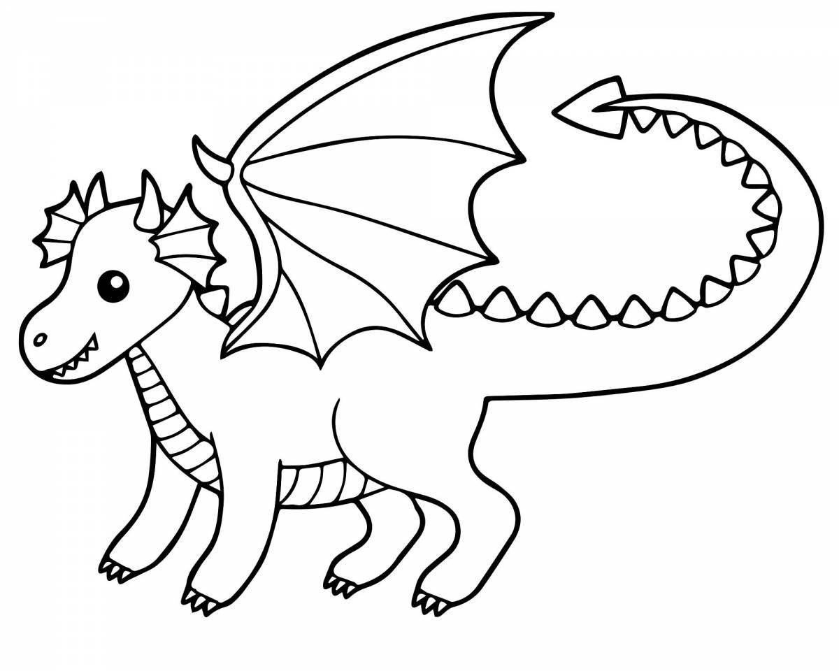 Экзотические раскраски драконы для детей
