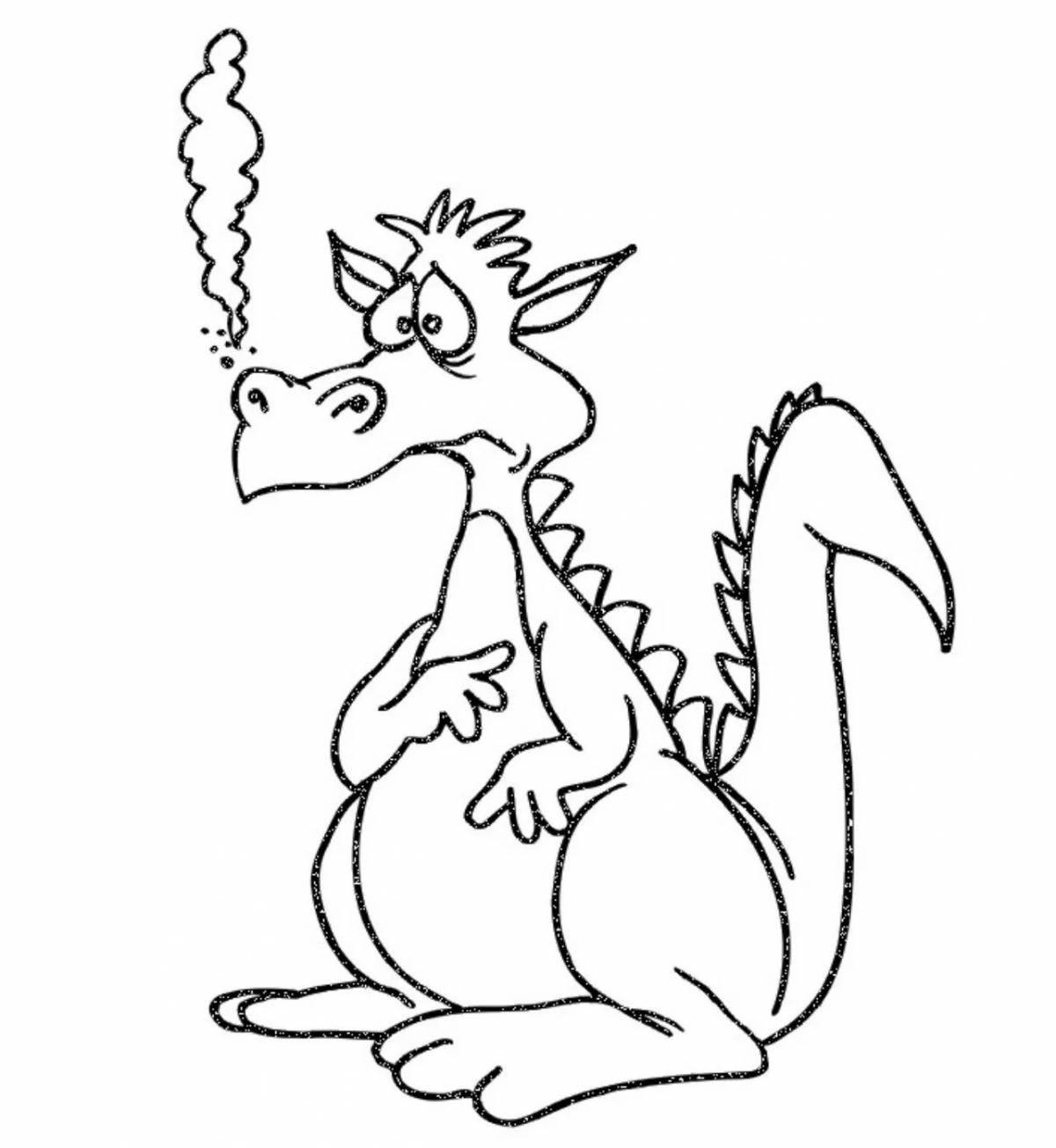 Сказочные раскраски драконы для детей