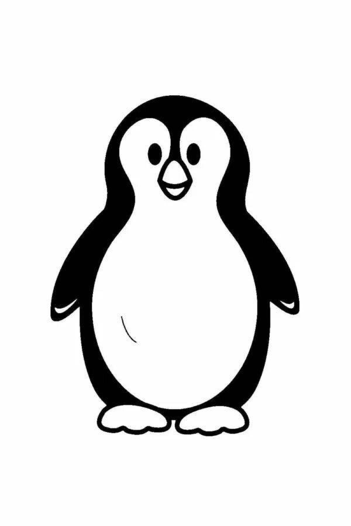 Завораживающий рисунок пингвина