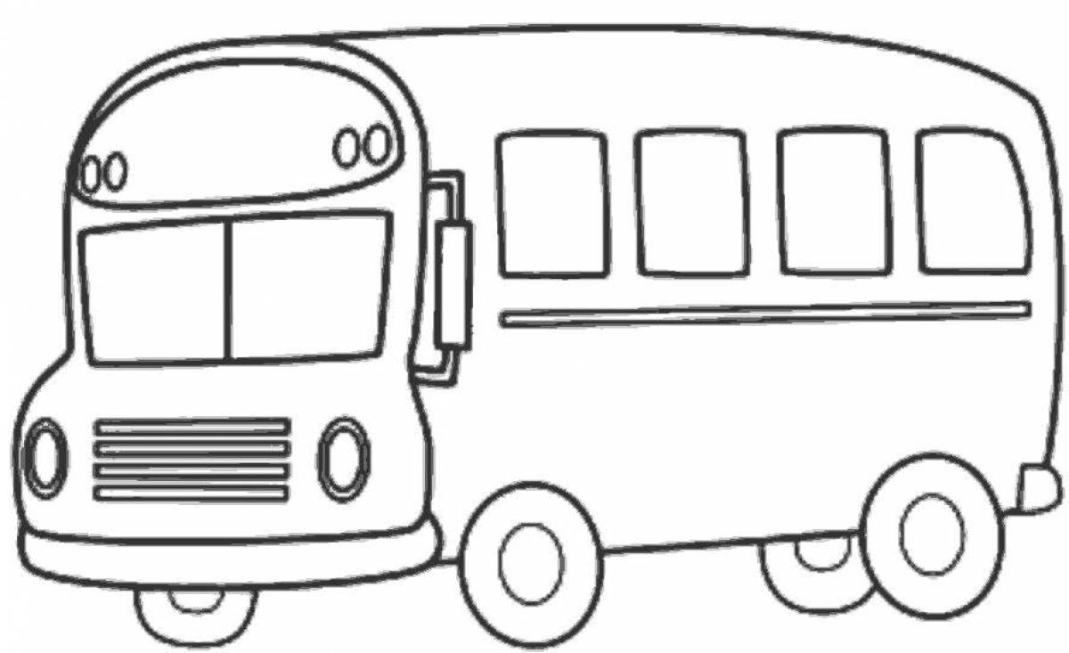Раскраска Автобус #2