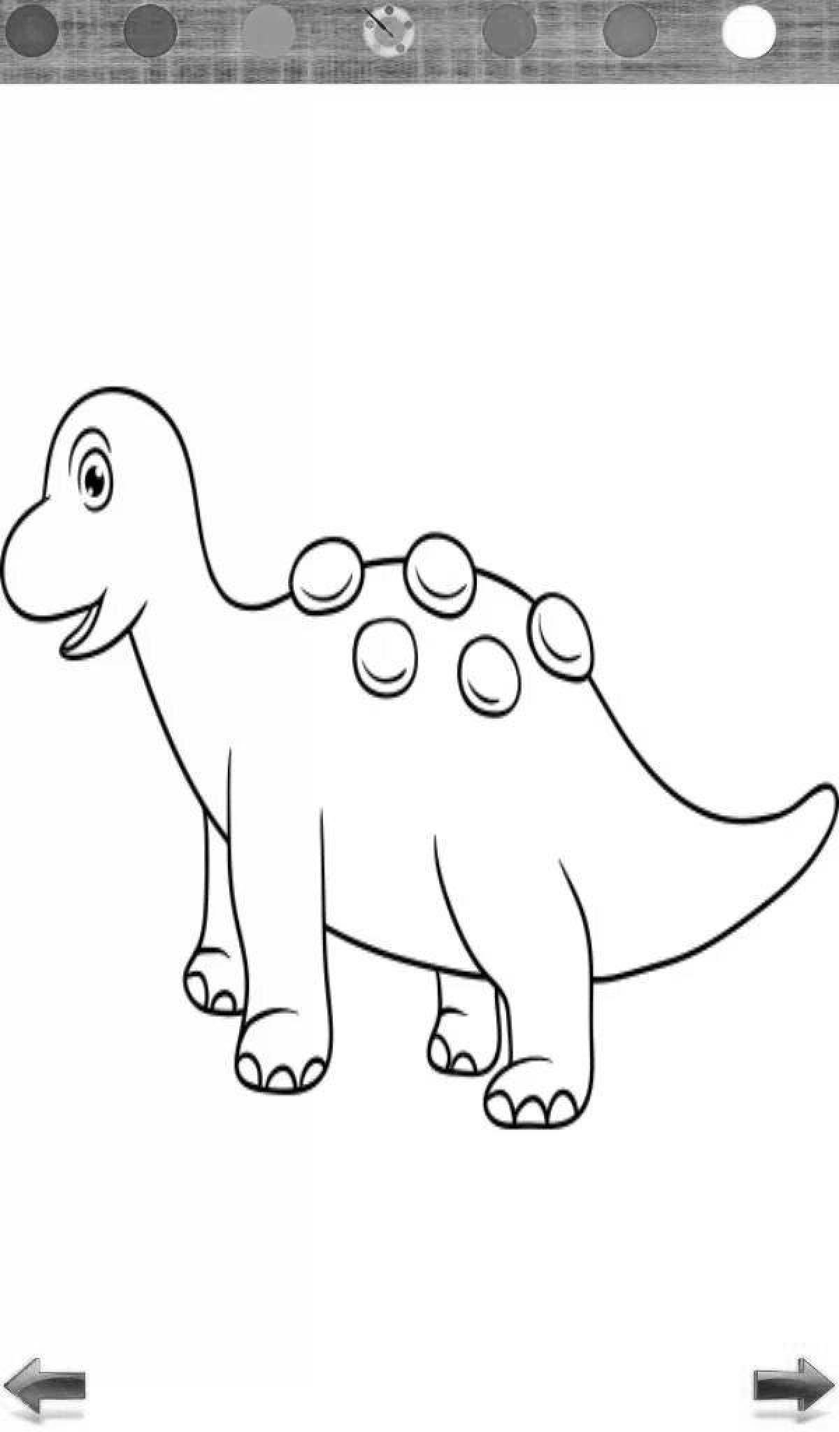 Яркие игры про динозавров раскраски