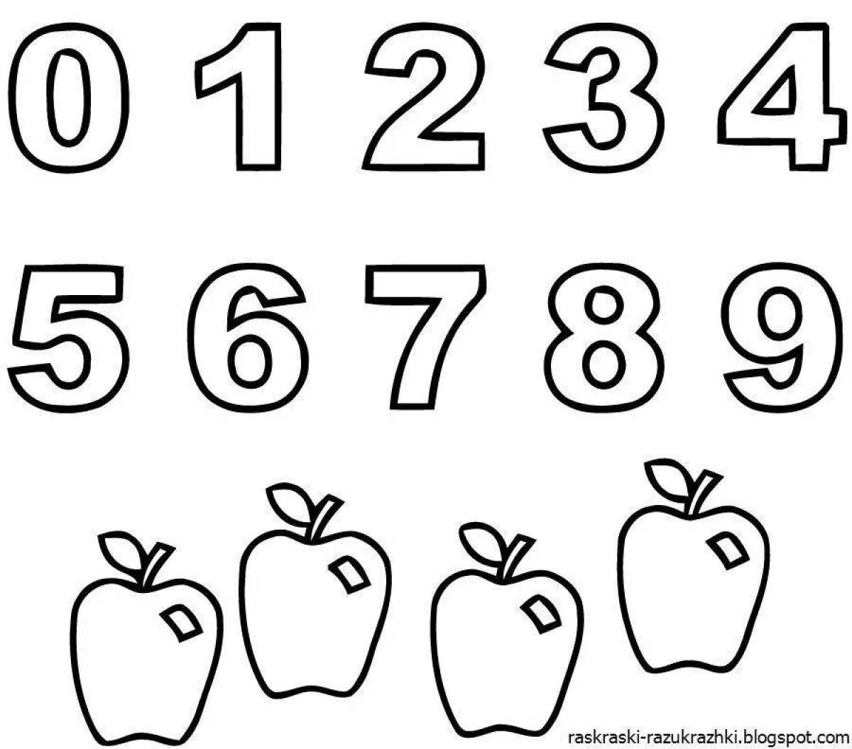 Для детей 5 6 лет буквы и цифры #23