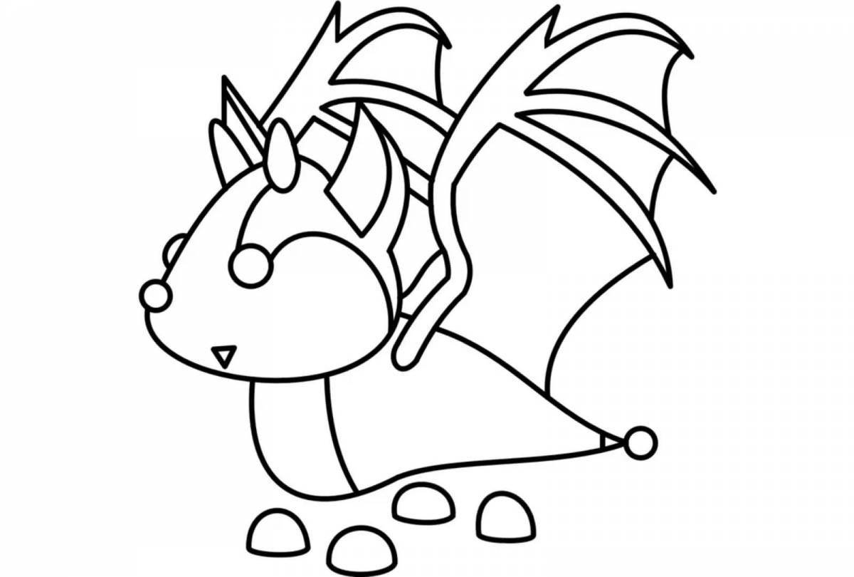 Playable adopt me pets coloring page