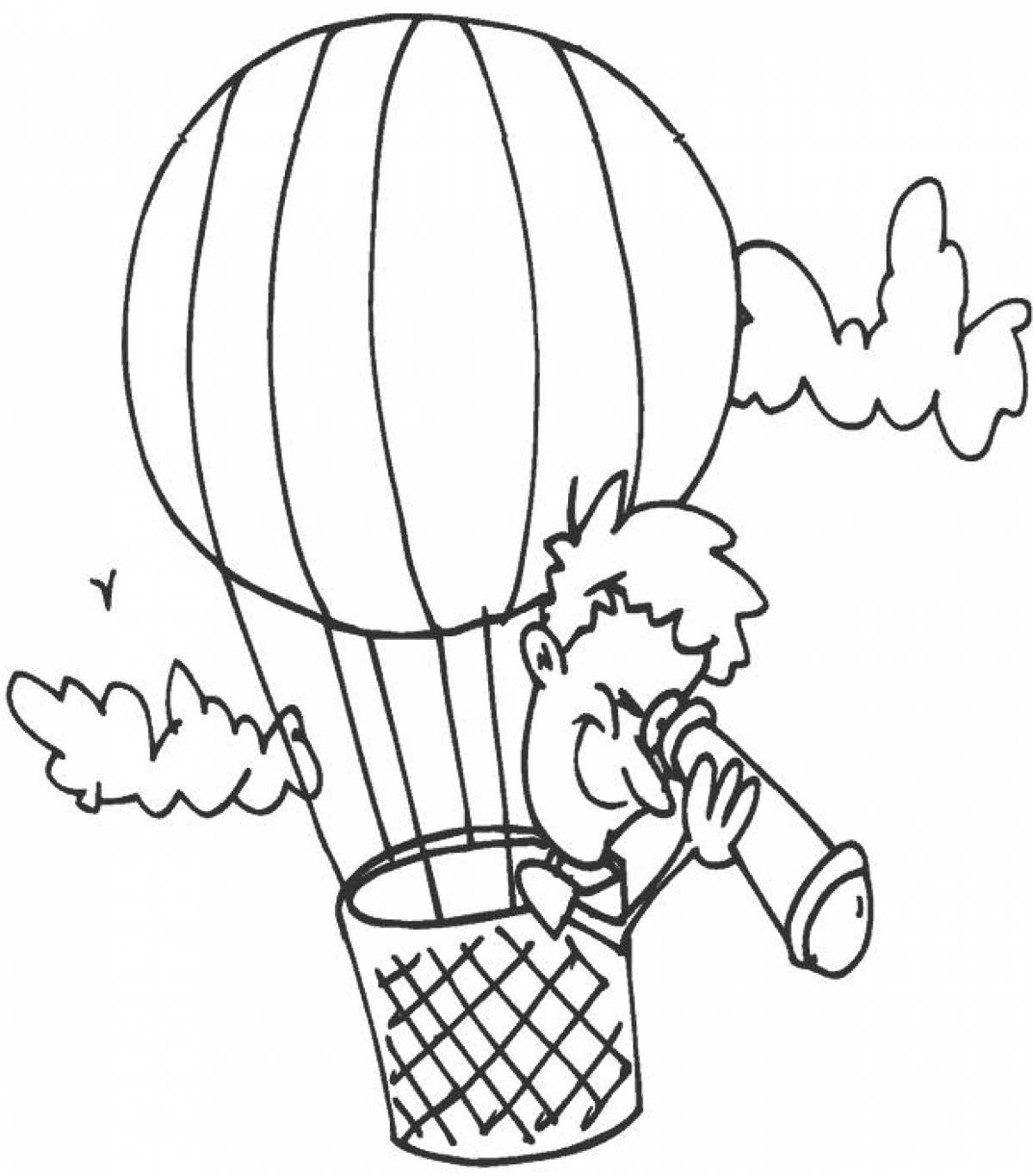 Раскраска Воздушный шар #1