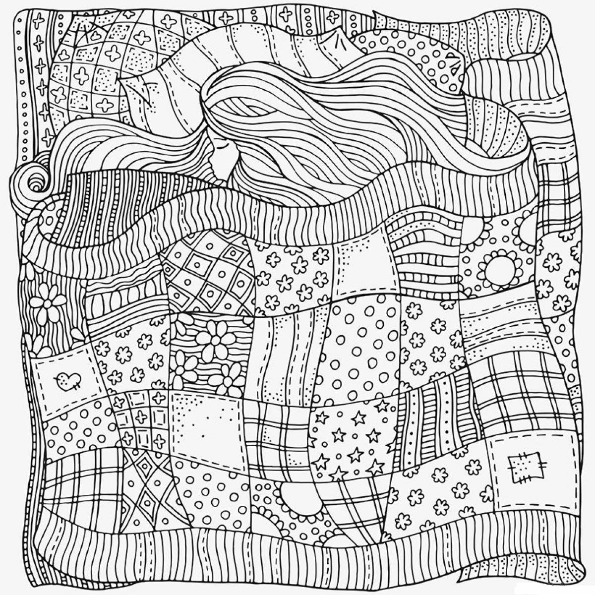 Антистресс для взрослых девушка под одеялом