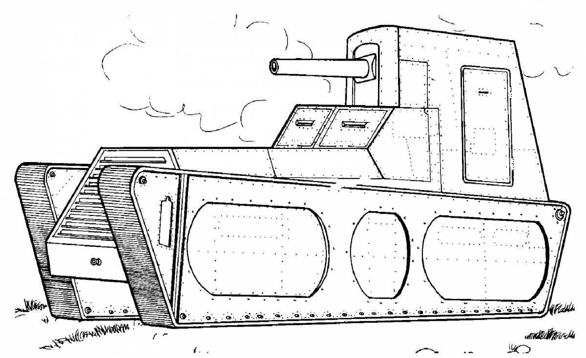 Эффектная раскраска танк кв 44м