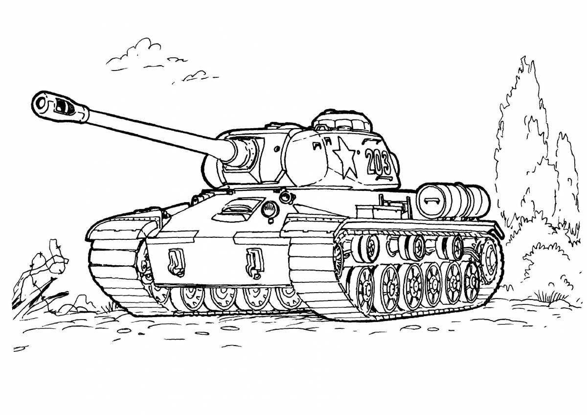 Раскраска танк кв 44м