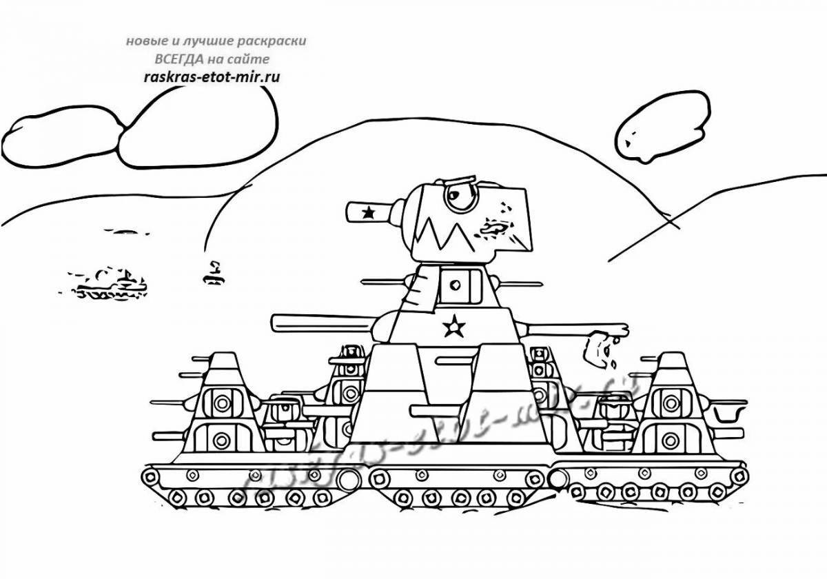 Художественная раскраска танк кв 44м