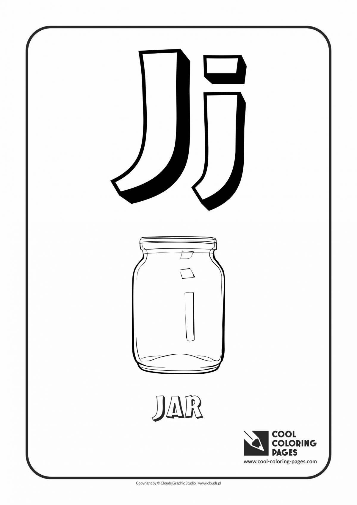 Раскраска fun letter j