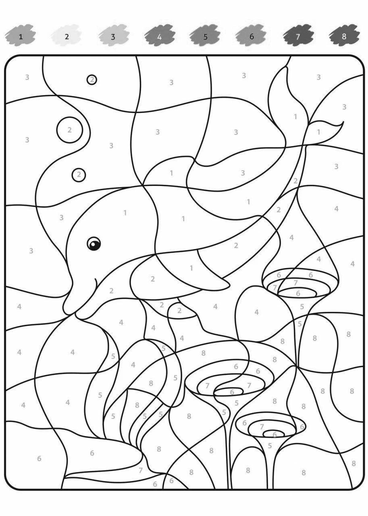 Lovely phone by cells coloring page