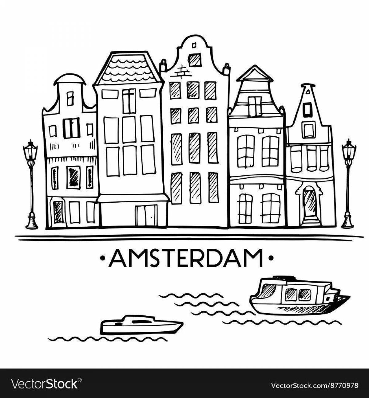 Color-blast holland coloring page