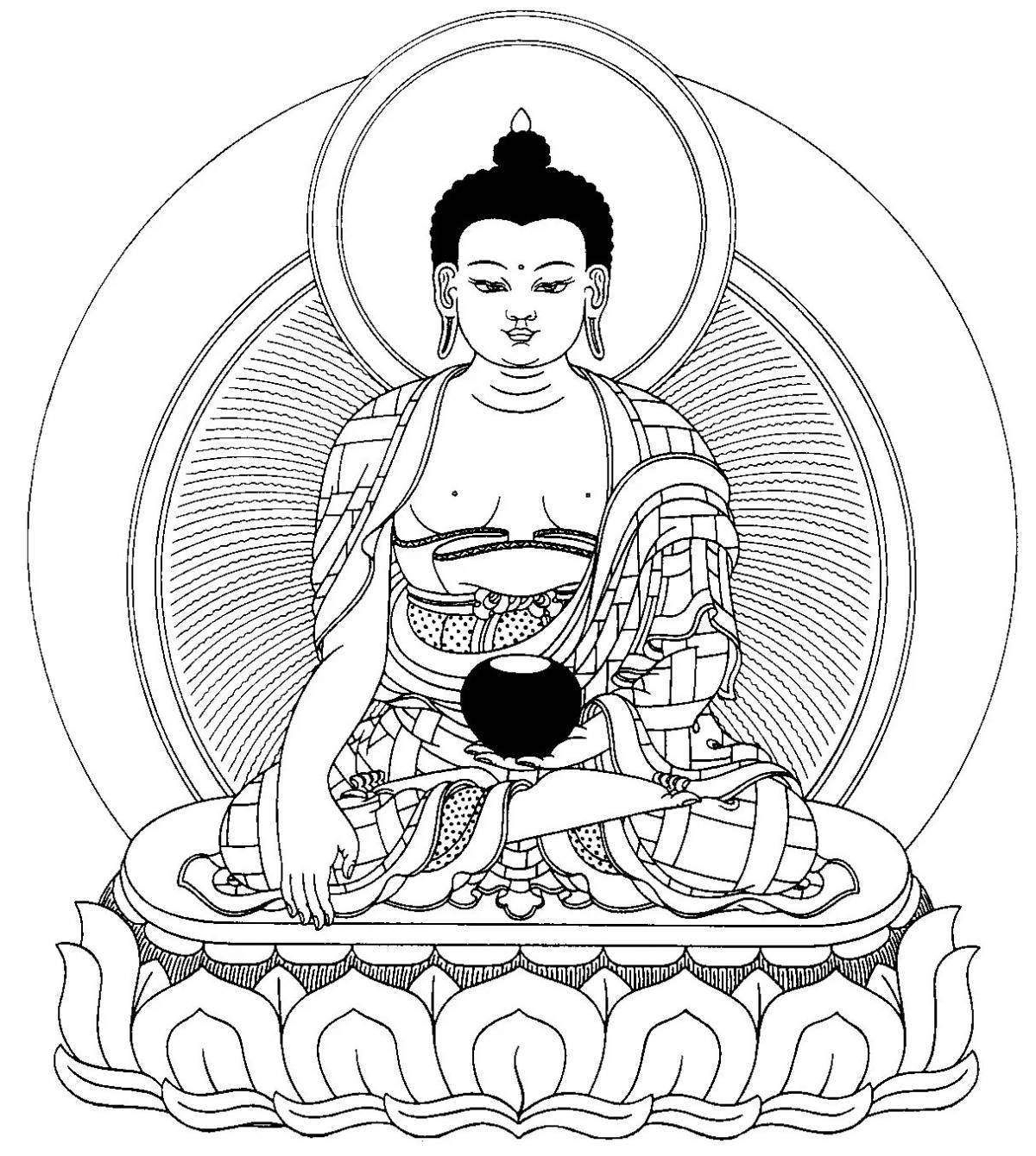 Раскраска «великолепный буддизм»