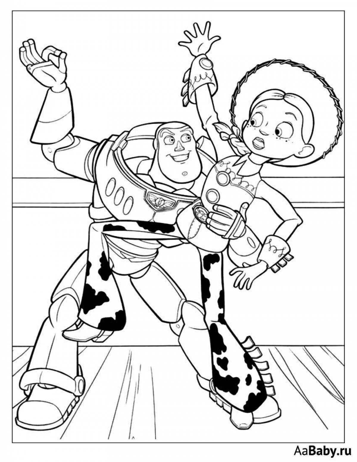 Radiant coloring page buzz
