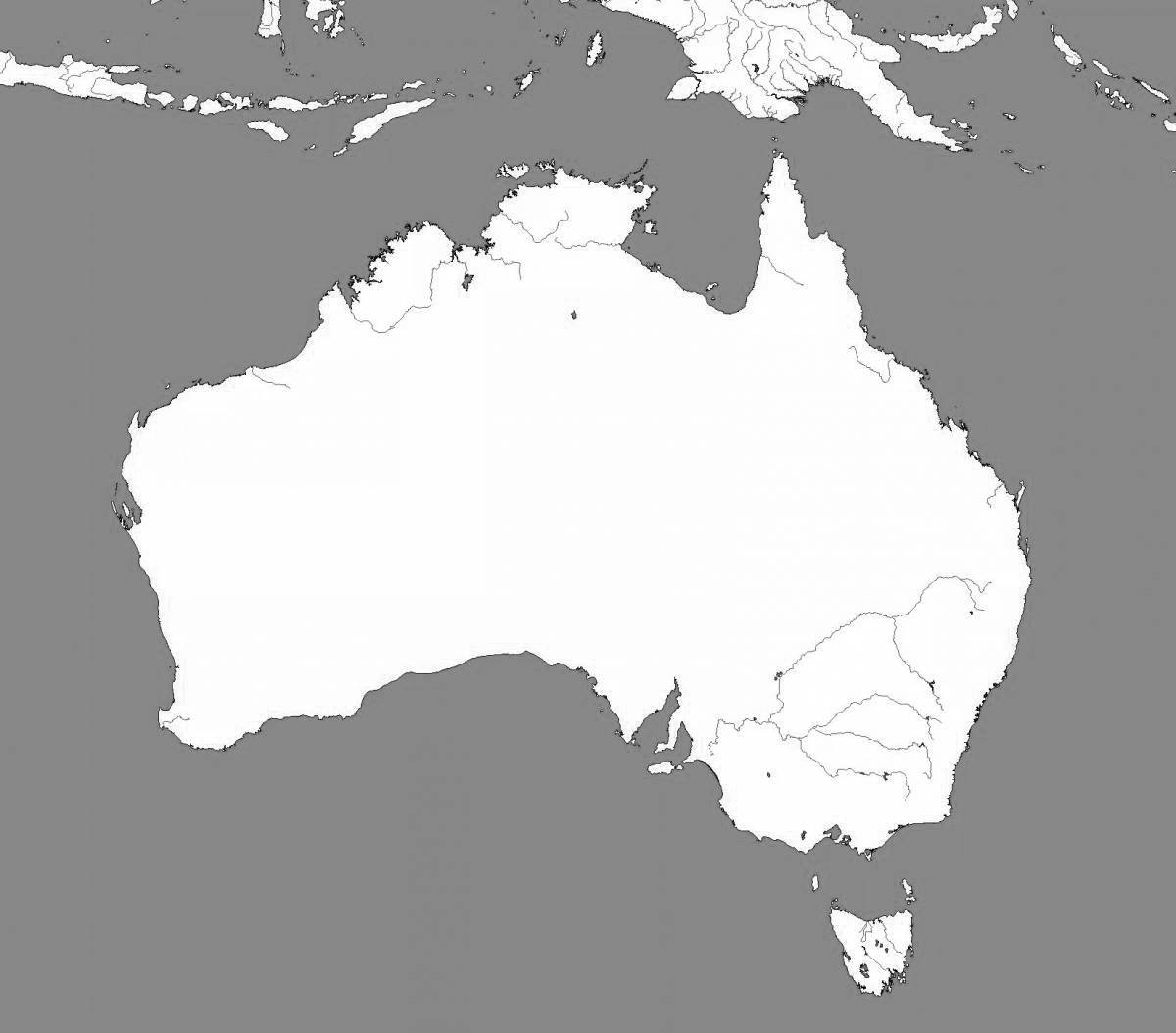 Раскраска удивительная материковая австралия