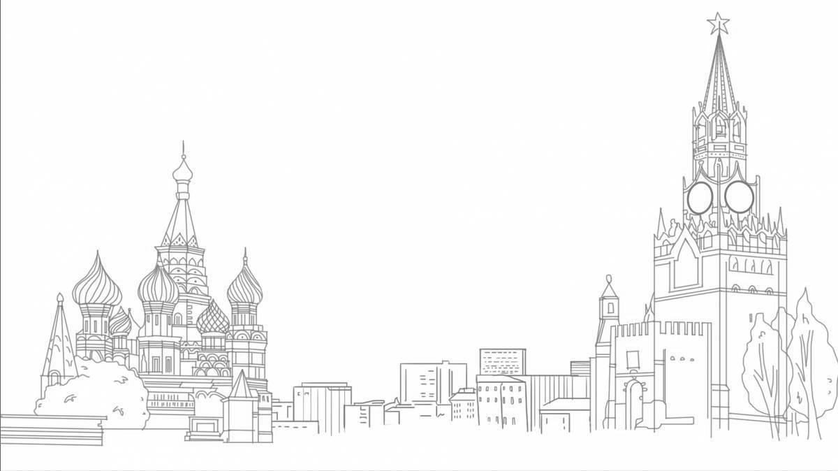 Кремль рисунок карандашом