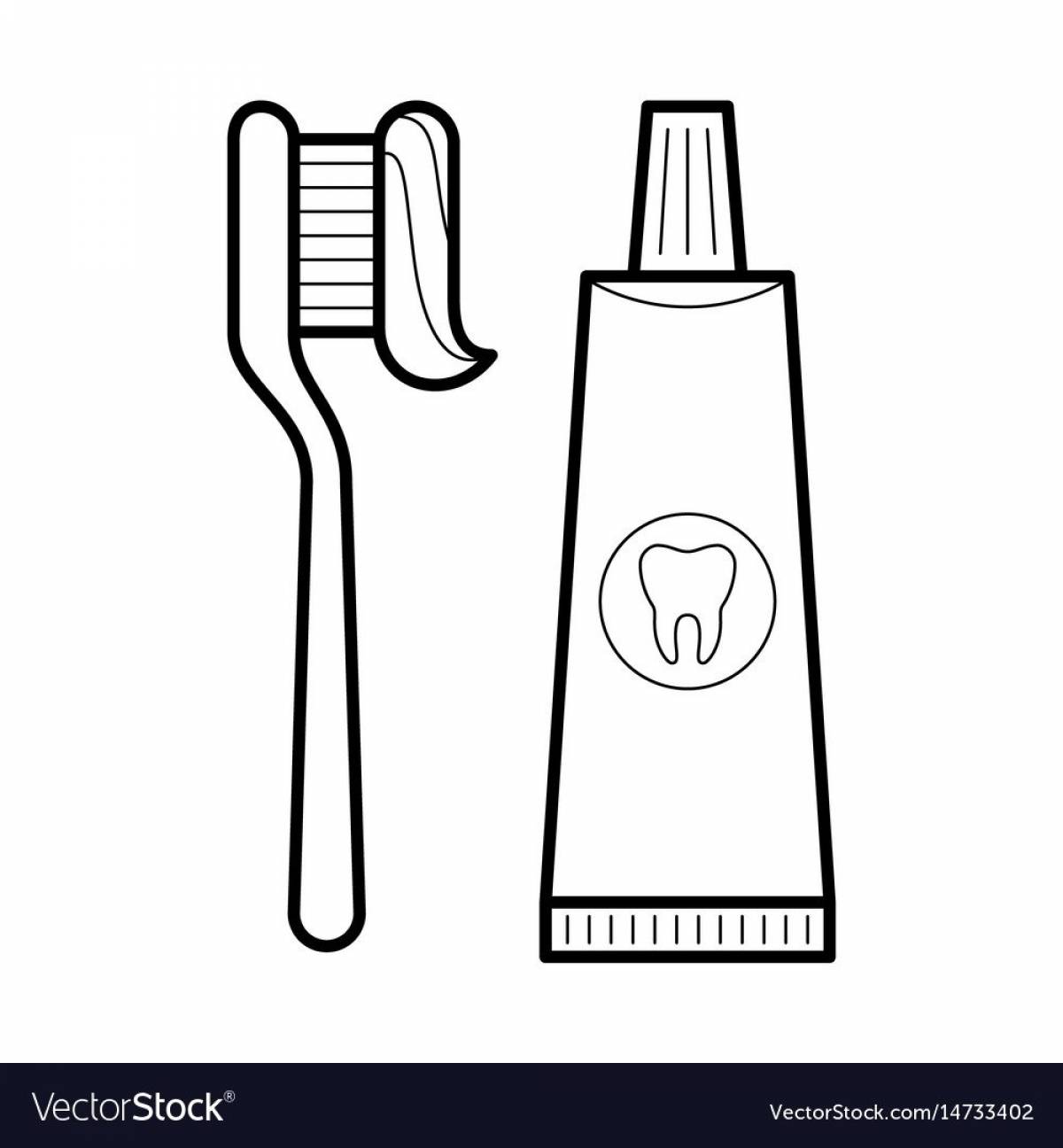 Зубная щетка и паста для детей #20
