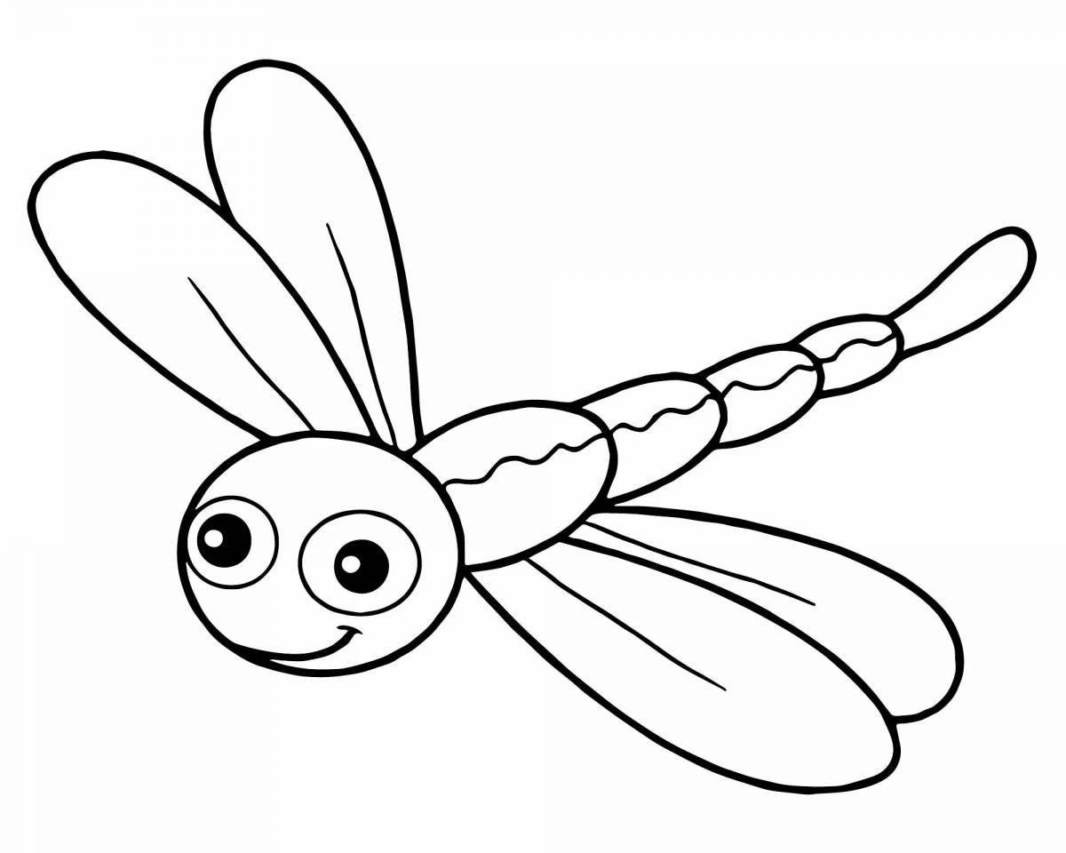Увлекательная раскраска насекомых для детей 3-4 лет