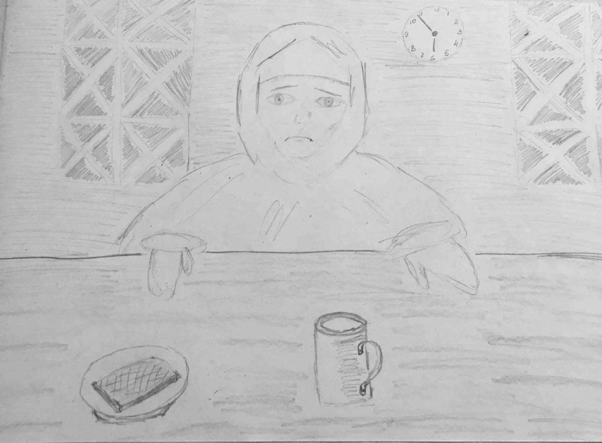 Блокадный хлеб рисунок