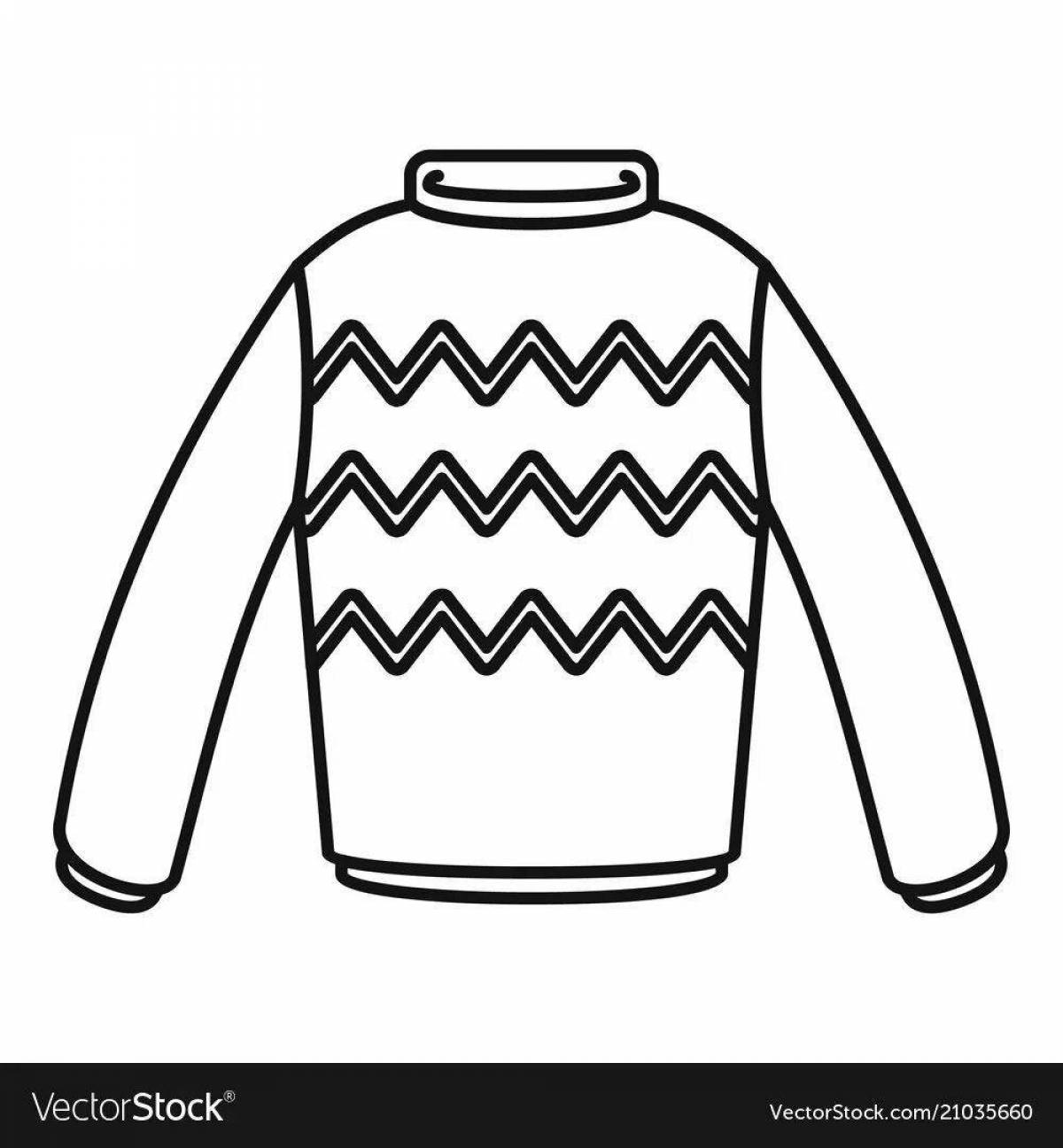 Раскраска sweet sweater для дошкольников