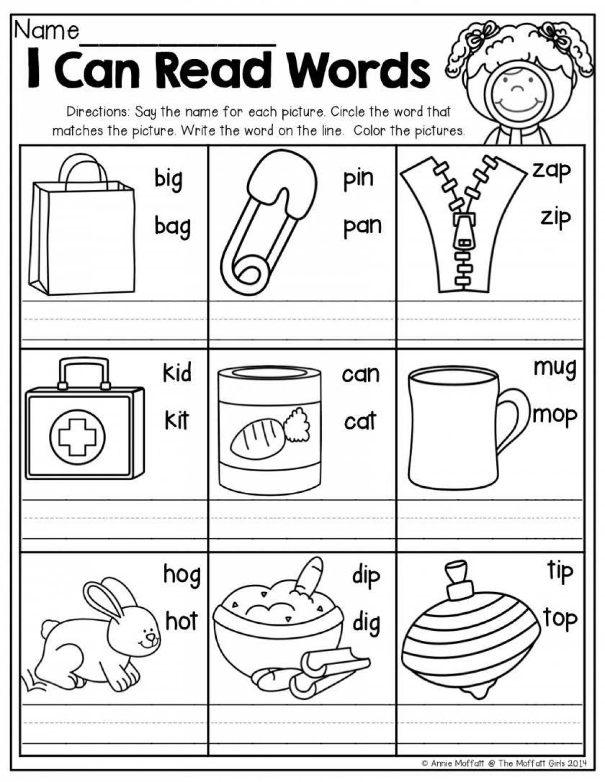 Color-explosive coloring page one level