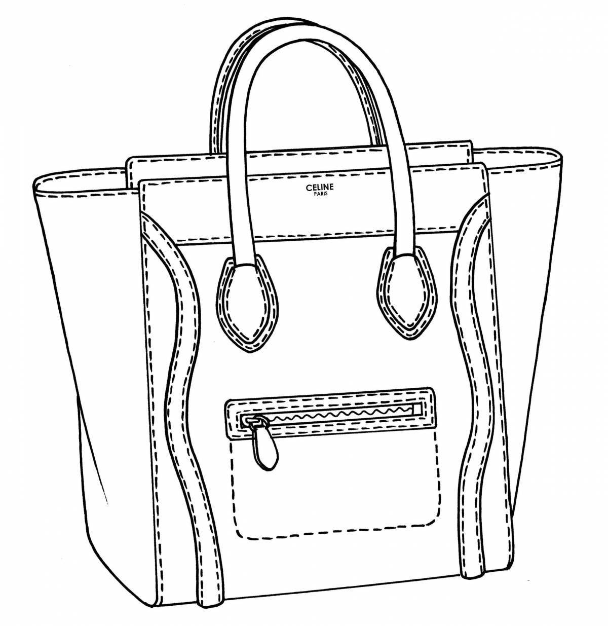 Раскраска сказочная сумка-шоппер