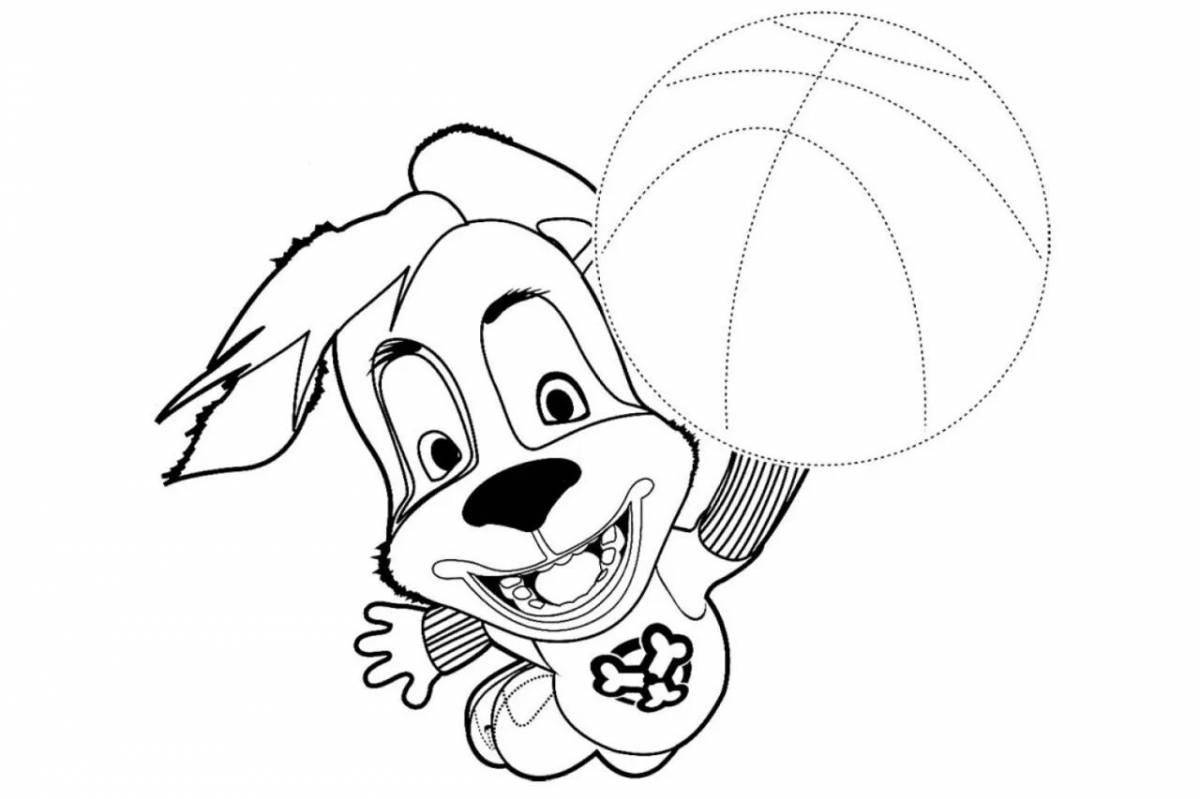 Color-frenzy cartoon barboskiny coloring page