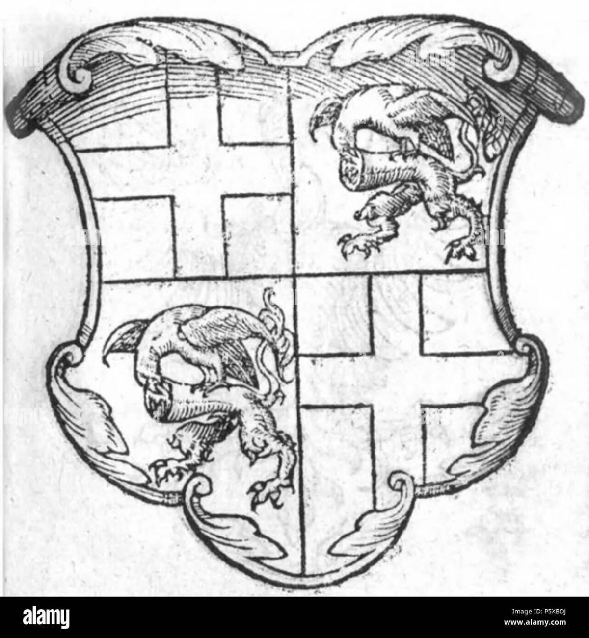 Грандиозная раскраска герб смоленска