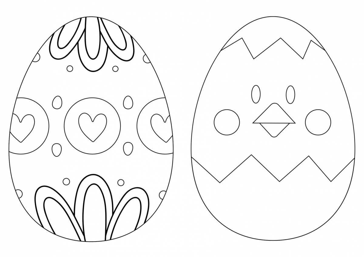 Яркая игра-раскраска яиц