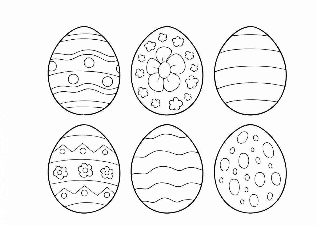 Увлекательная игра-раскраска яиц