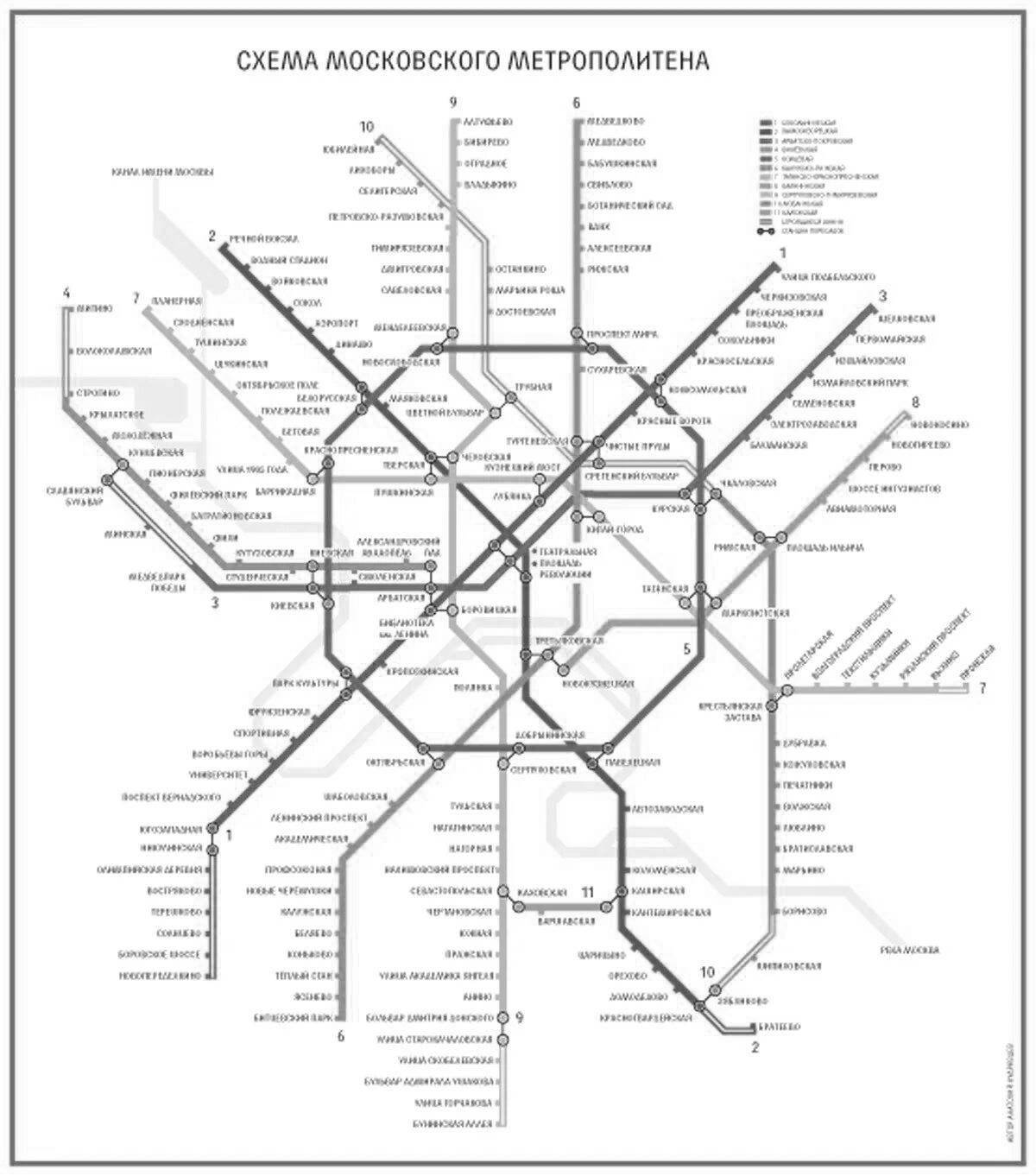 Инновационная раскраска карта метро