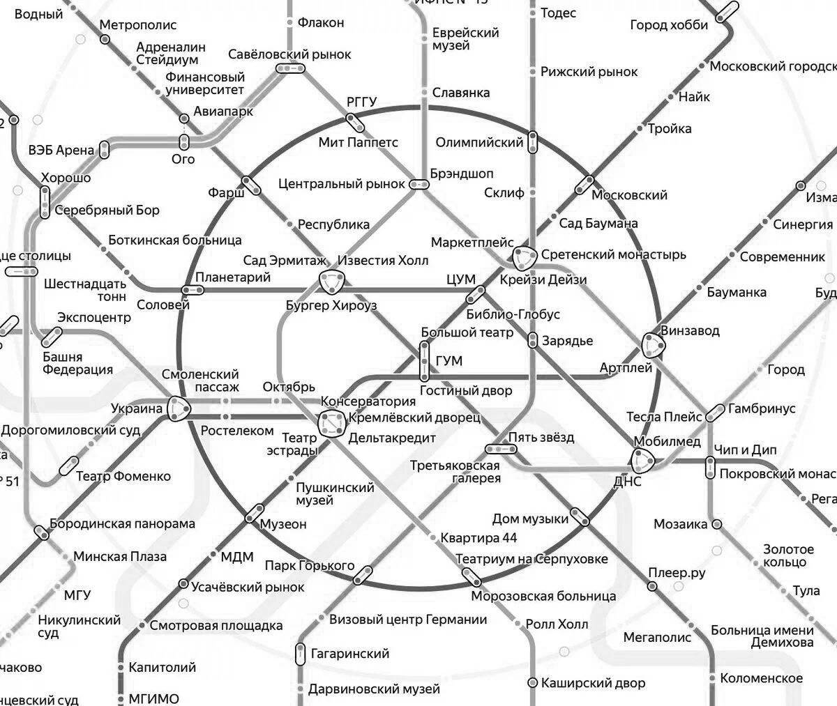 Очаровательная раскраска карта метро