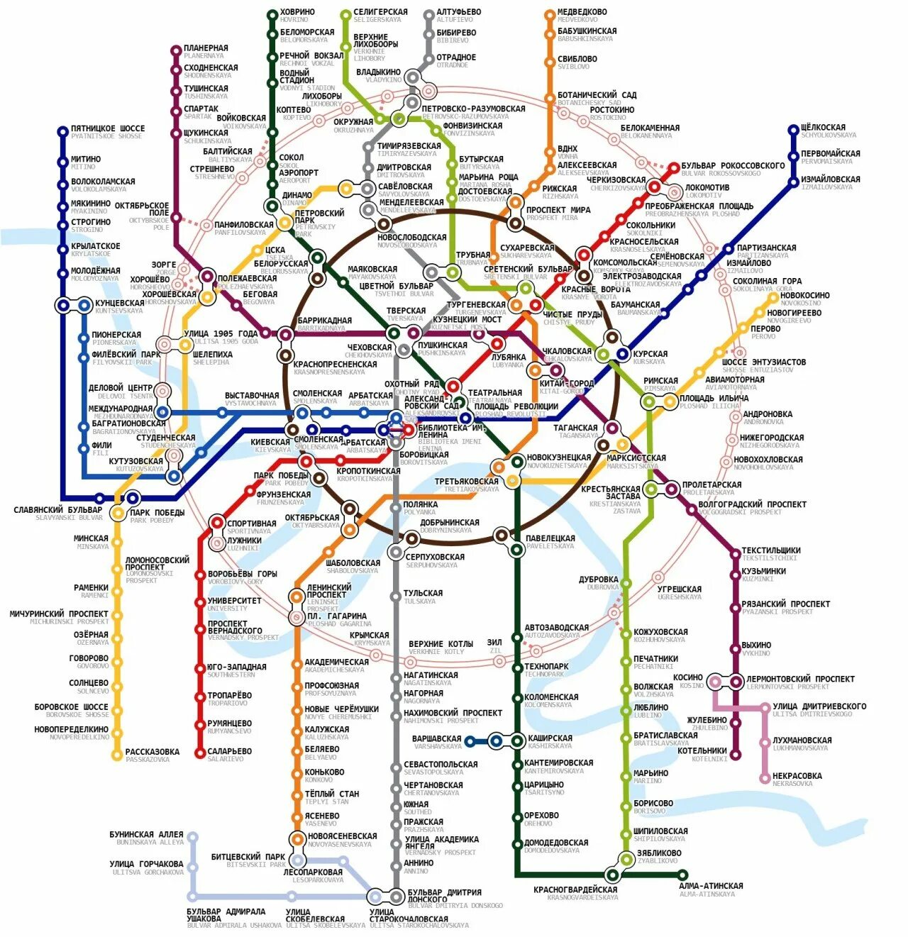 Привлекательная смелая раскраска карта метро