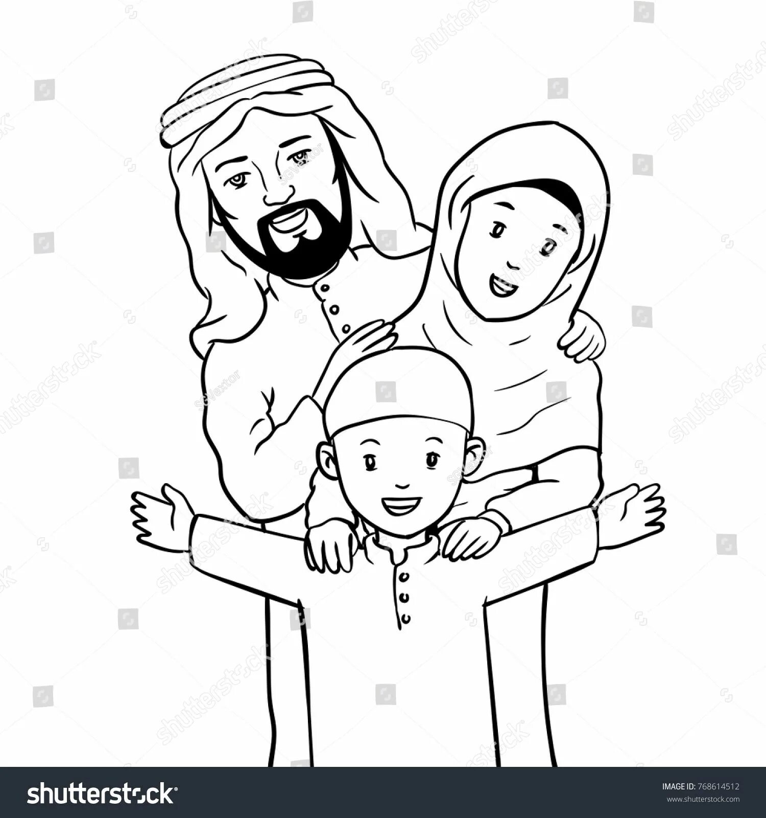 Мусульманская семья #26