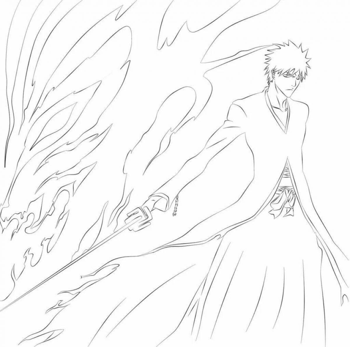 Radiant bleach anime coloring page