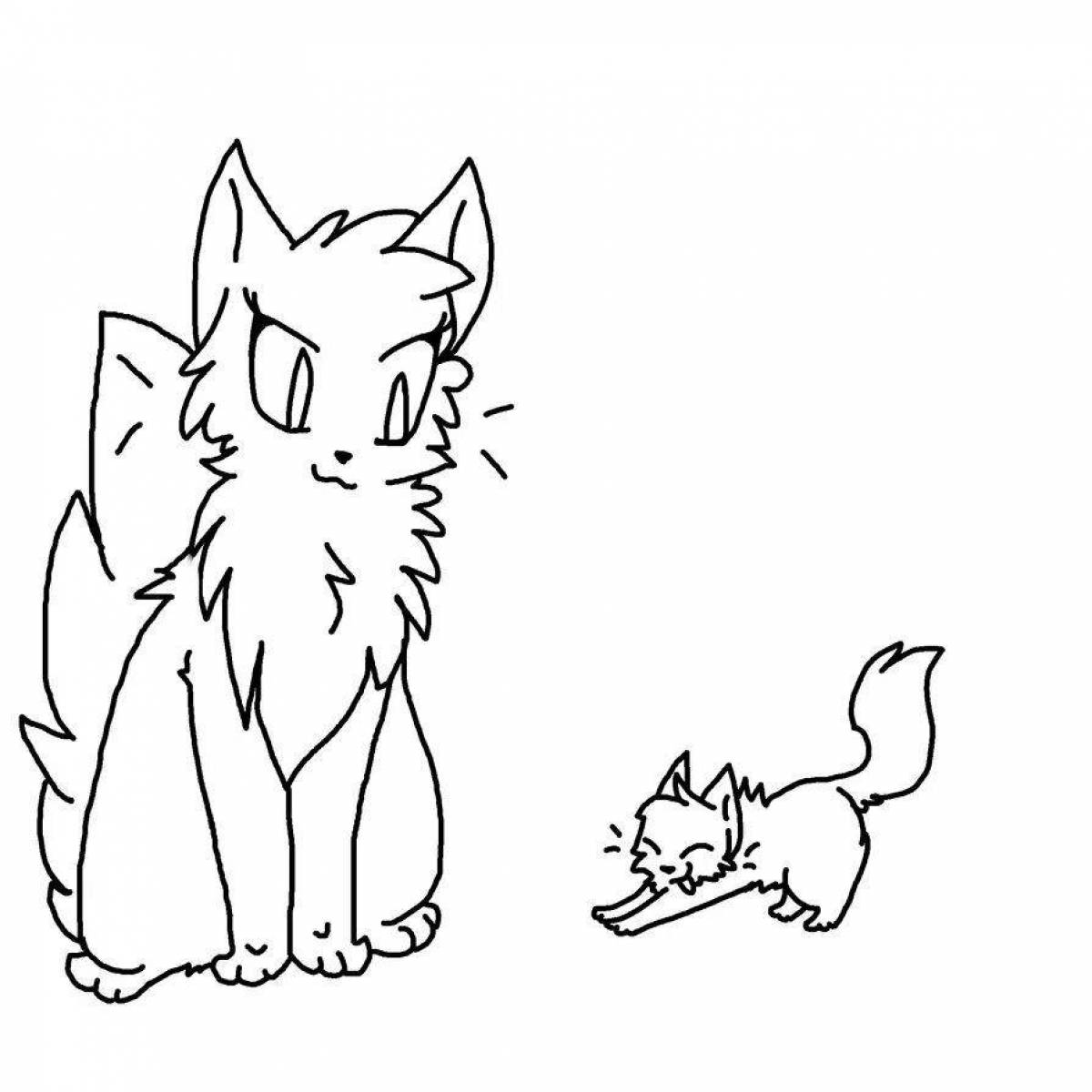 Симпатичный йоши и кошка лана