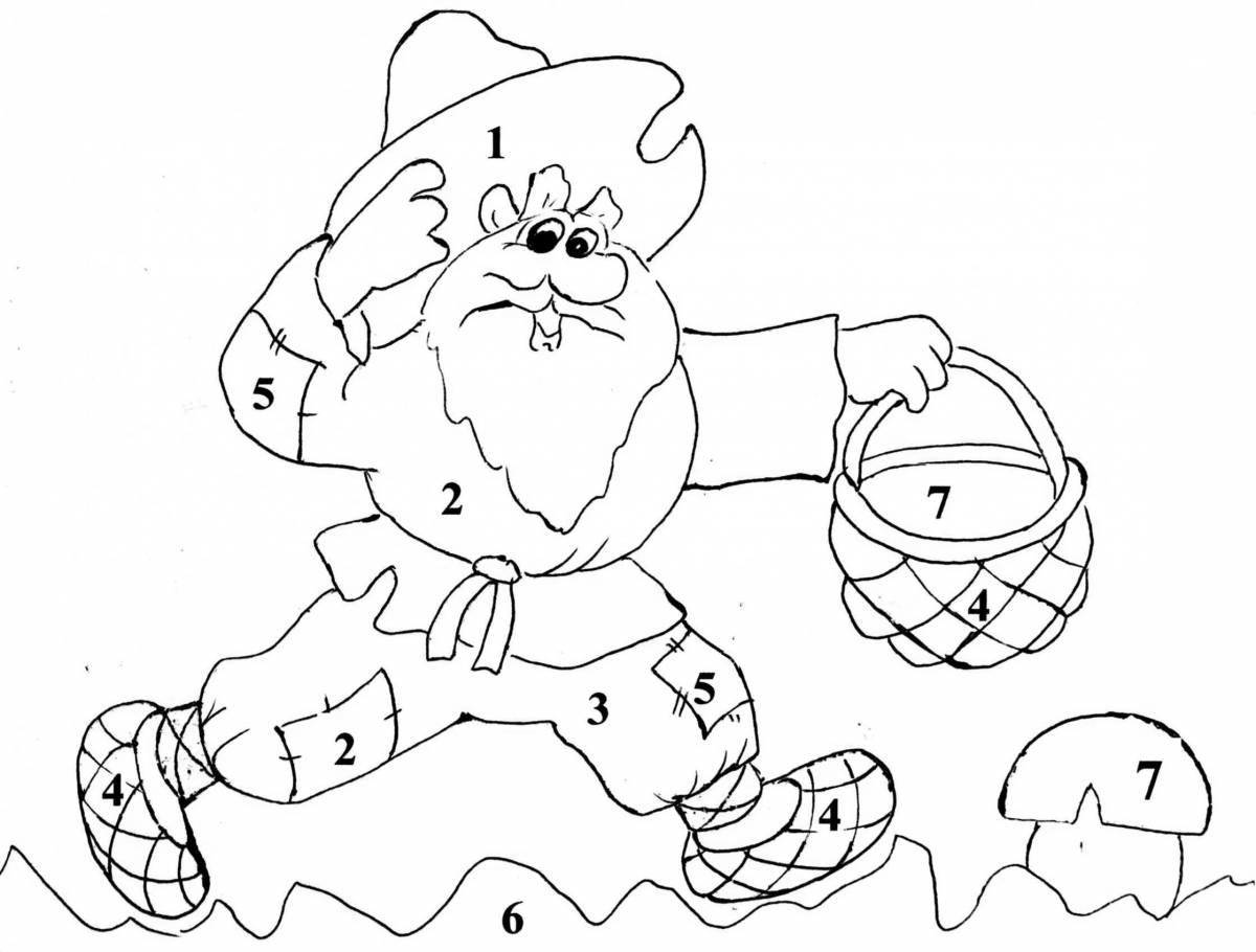 Grand coloring page старый вудман